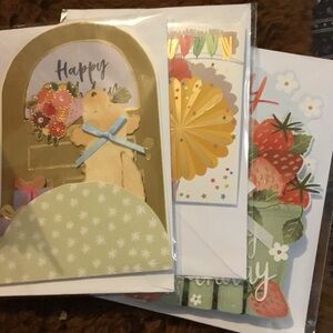 Pop up Birthday Greeting Cards set of 3